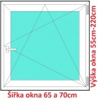 Plastov okna OS SOFT ka 65 a 70cm
